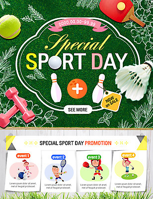 PSD 나무 템플릿 여자 남자 스포츠 웹템플릿 골프 이벤트페이지 이벤트 잔디 여러명 권투 아령 테니스 볼링 탁구 배드민턴 이미지템플릿 식물 다수 사람 구기 격투기 페이지 파일형식