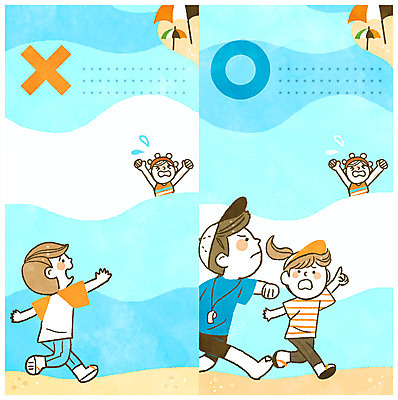 PSD 여자 남자 어린이 바다 일러스트 프레임 안전 여러명 성인 해변 여름 여름휴가 바캉스 파라솔 위험 안전수칙 규칙 안전요원 프레임일러스트 국내일러스트 계절 다수 컨셉 휴가 사람 파일형식 여름_계절