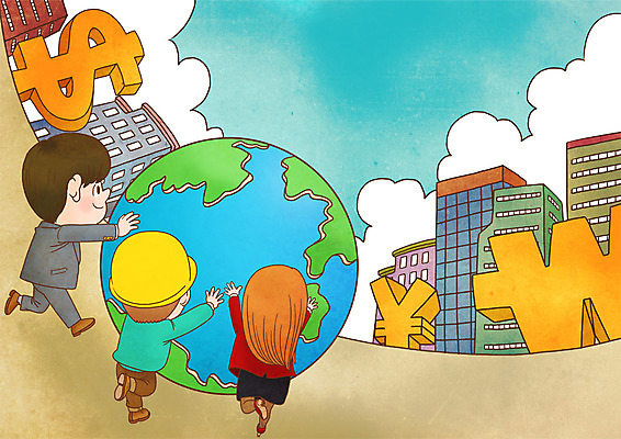 전신 PSD 구름 여자 남자 지구 일러스트 하늘 협력 노동자 직장 정장 성인 건물 세명 달러 화폐기호 화합 노사화합 노사관계 굴리기 국내일러스트 자연요소 직업 건축물 기호 옷 돈 회사 비즈니스 모션 사람 화폐 파일형식