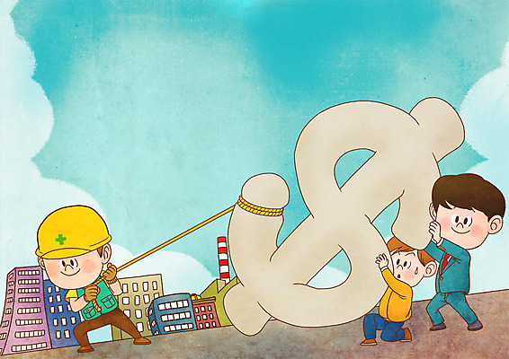 전신 PSD 남자 밧줄 일러스트 하늘 협력 노동자 직장 들기 정장 성인 건물 세명 달러 화폐기호 화합 노사화합 노사관계 국내일러스트 직업 건축물 기호 옷 줄 돈 회사 비즈니스 모션 사람 화폐 파일형식