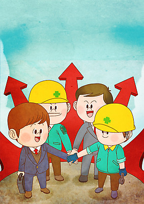 전신 PSD 남자 화살표 일러스트 하늘 협력 노동자 직장 서기 정장 여러명 성인 파이팅 화합 손모으기 노사화합 노사관계 국내일러스트 직업 옷 다수 회사 비즈니스 모션 사람 손짓 파일형식