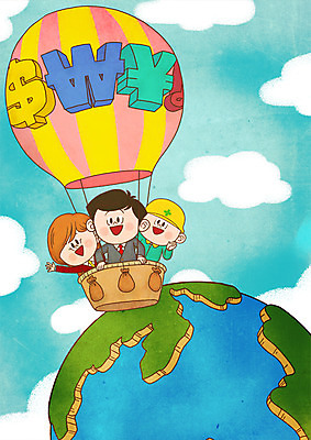 PSD 구름 여자 남자 지구 일러스트 하늘 협력 노동자 직장 정장 상반신 성인 세명 달러 열기구 원화 화폐기호 엔 화합 노사화합 노사관계 국내일러스트 자연요소 직업 기호 옷 돈 회사 비즈니스 항공교통 사람 화폐 파일형식