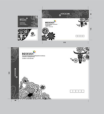 템플릿 꽃 명함 명함템플릿 서류봉투 편지봉투 사람없음 세트 검은색 패키지 봉투템플릿 우편봉투 비즈디자인 젠탱글 봉투디자인 이미지템플릿 AI파일 식물 컬러 봉투 편지 우편물 파일형식 벡터