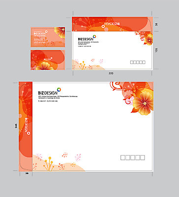 템플릿 꽃 꽃무늬 명함 명함템플릿 서류봉투 편지봉투 사람없음 세트 패키지 봉투템플릿 우편봉투 비즈디자인 봉투디자인 이미지템플릿 AI파일 식물 무늬 봉투 편지 우편물 파일형식 벡터