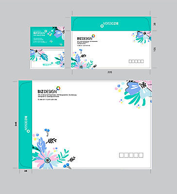 템플릿 꽃 하늘색 명함 명함템플릿 나뭇잎 서류봉투 편지봉투 사람없음 세트 패키지 봉투템플릿 우편봉투 비즈디자인 봉투디자인 이미지템플릿 AI파일 식물 잎 봉투 파란색 편지 우편물 파일형식 벡터