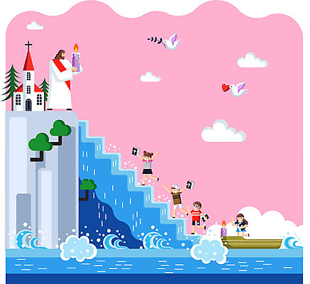 나무 구름 여자 남자 기독교 종교 어린이 일러스트 촛불 조류 나뭇잎 여름방학 들기 여러명 성인 교회 계단 성경 폭포 하트 예수 여름성경학교 선박 국내일러스트 AI파일 자연요소 모양 식물 동물 다수 수상교통 잎 초 종교용품 종교건축 모션 자연 방학 사람 건물 신_종교 성경학교 파일형식 벡터 여름_계절