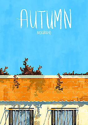 PSD 나무 백그라운드 단풍 일러스트 창문 하늘 단풍나무 지붕 사람없음 건물 가을풍경 가을 창살 가을배경 국내일러스트 식물 건축물 계절 잎 풍경 파일형식 가을_계절