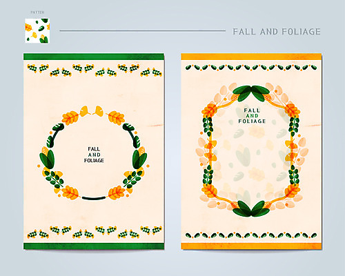 백그라운드 잎 일러스트 프레임 옥수수 사람없음 가을 편지지 은행잎 프레임일러스트 가을배경 국내일러스트 AI파일 식물 계절 곡류 편지 파일형식 벡터 가을_계절