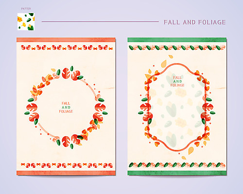 꽃잎 백그라운드 잎 일러스트 프레임 사람없음 가을 편지지 프레임일러스트 가을배경 국내일러스트 AI파일 식물 계절 꽃 편지 파일형식 벡터 가을_계절