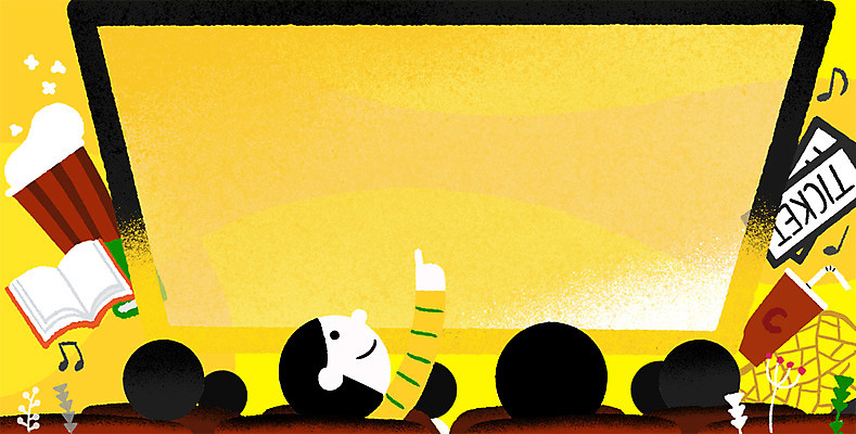 PSD 남자 문화 일러스트 프레임 사람모양 여러명 상반신 성인 책 가리킴 티켓 영화 콜라 팝콘 객석 프레임일러스트 문화의날 국내일러스트 모양 다수 문화예술 사람 손짓 탄산음료 파일형식 법정기념일