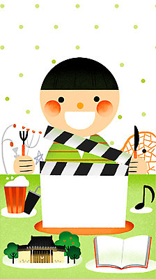 PSD 남자 문화 어린이 음악 음표 일러스트 한옥 한명 상반신 책 클래퍼보드 영화 콜라 팝콘 문화의날 국내일러스트 1 한국전통 기호 고건축 문화예술 사람 탄산음료 파일형식 법정기념일