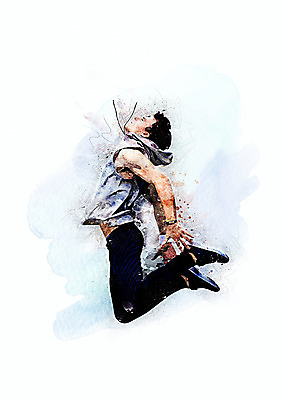 전신 PSD 남자 일러스트 수채화 한명 성인 운동복 점프 번짐 성인남자한명만 국내일러스트 1 옷 모션 사람 남자한명만 성인남자만 파일형식 효과