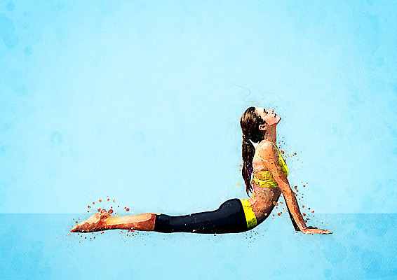 전신 PSD 여자 일러스트 요가 수채화 한명 성인 운동복 스트레칭 번짐 성인여자한명만 국내일러스트 1 웰빙 옷 사람 운동 여자한명만 성인여자만 파일형식 효과