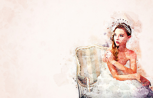 PSD 응시 여자 신부 웨딩드레스 의자 일러스트 수채화 한명 앉기 상반신 성인 뷰티 번짐 성인여자한명만 국내일러스트 1 시선 드레스 가구 결혼 모션 사람 여자한명만 성인여자만 파일형식 효과