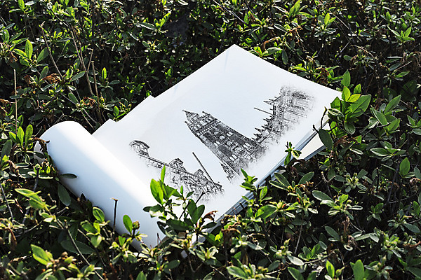 PSD 나무 편집이미지 사람없음 공책 스케치 스케치북 드로잉 목업 이미지편집 식물 문구용품 학용품 미술 파일형식