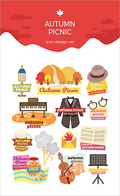 아이콘 모자 안경 악기 단풍 가로등 맥주 정장 사람없음 세트 소풍 가을 건반 피아노 보면대 편지 바이올린 악보 언덕 은행잎 풍선 연주회 치즈볼 2D아이콘 AI파일 잡화 옷 계절 공공시설 음악 잎 현악기 디저트 주류 야외활동 건반악기 음악회 파일형식 벡터
