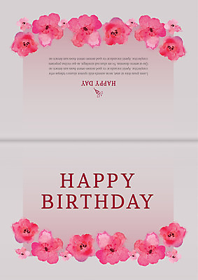 템플릿 기념일 꽃 카드템플릿 사람없음 생일 초대장 축하카드 생일축하 생일카드 이미지템플릿 AI파일 식물 카드_감사 이벤트 축하 파일형식 벡터