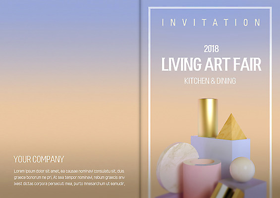 도형 PSD 템플릿 카드템플릿 사람없음 인테리어 전시회 오브젝트 초대장 그라데이션 이미지템플릿 디자인 카드_감사 전시 파일형식