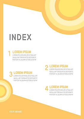 템플릿 내지 사람없음 노란색 원형 프레젠테이션 문서템플릿 서식 레이아웃 문서 제안서 목차 이미지템플릿 AI파일 도형 컬러 파일형식 벡터