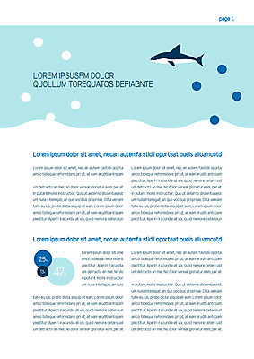 템플릿 내지 물결 사람없음 원형 프레젠테이션 문서템플릿 서식 레이아웃 문서 제안서 상어 이미지템플릿 AI파일 도형 어류 파일형식 벡터