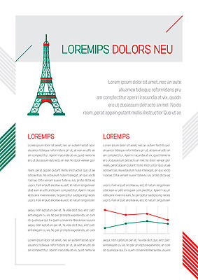 템플릿 내지 선 그래프 사람없음 에펠탑 프레젠테이션 문서템플릿 서식 레이아웃 문서 제안서 이미지템플릿 AI파일 파리 랜드마크 파일형식 벡터