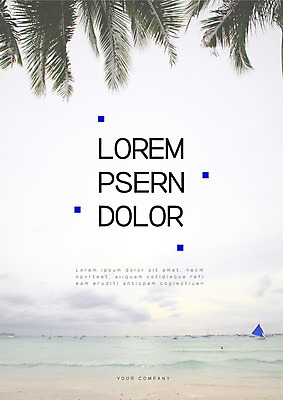 나무 템플릿 표지 바다 해변 사람없음 야자수 프레젠테이션 문서템플릿 서식 레이아웃 문서 제안서 이미지템플릿 AI파일 식물 파일형식 벡터