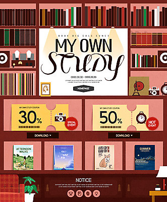 PSD 템플릿 시계 웹템플릿 전구 조명 책장 이벤트페이지 이벤트 사람없음 책 독서 카메라 스피커 쿠폰 이미지템플릿 음향기기 가구 전자제품 페이지 파일형식