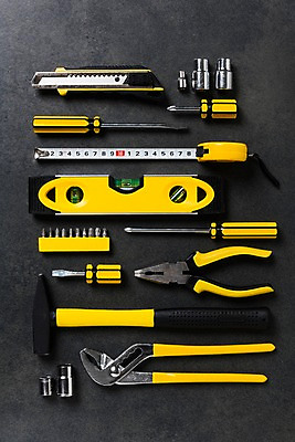 포토 JPG 줄자 사람없음 인테리어 하이앵글 공구 나사 스패너 드라이버 칼 망치 DIY 니퍼 셀프 수평계 국내포토 디자인 뷰포인트 자 취미 도구 파일형식