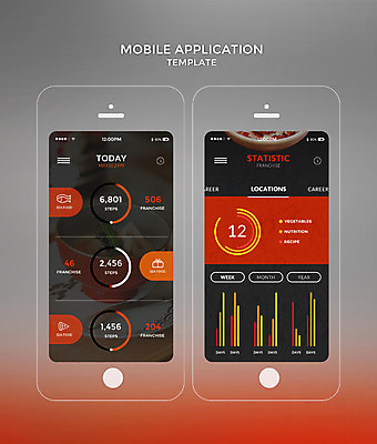 PSD 템플릿 웹템플릿 디자인시안 모바일 그래프 사람없음 빨간색 스마트폰 홈페이지 어플리케이션 모바일템플릿 규동 일본음식 모바일앱 이미지템플릿 음식 컬러 핸드폰 스마트기기 파일형식