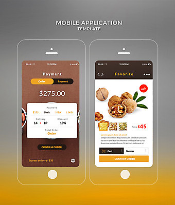 PSD 템플릿 웹템플릿 디자인시안 모바일 사람없음 스마트폰 홈페이지 갈색 다양 견과류 어플리케이션 모바일템플릿 땅콩 호두 모바일앱 이미지템플릿 컬러 다수 핸드폰 스마트기기 파일형식
