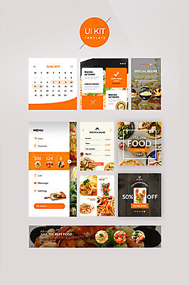 PSD 템플릿 웹템플릿 디자인시안 피자 스파게티 사람없음 홈페이지 주황색 샐러드 다양 바닷가재 UI 마카로니 해물파스타 UI키트 이미지템플릿 음식 컬러 다수 패스트푸드 파스타 서양음식 가재 파스타면 파일형식