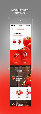 PSD 템플릿 웹템플릿 토마토 과일 딸기 디자인시안 모바일 사람없음 빨간색 스마트폰 홈페이지 신선 체리 사과 모바일템플릿 모바일웹 딸기주스 딸기케이크 이미지템플릿 컬러 채소 핸드폰 스마트기기 케이크 과일주스 파일형식