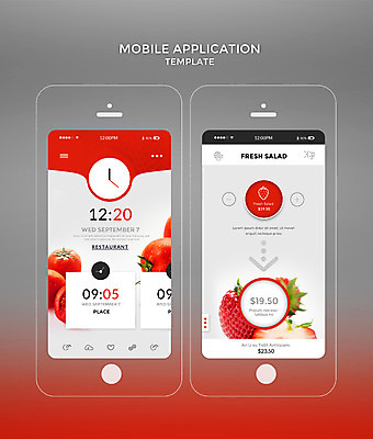 PSD 템플릿 시계 웹템플릿 토마토 과일 딸기 디자인시안 모바일 사람없음 빨간색 스마트폰 홈페이지 신선 어플리케이션 모바일템플릿 모바일앱 이미지템플릿 컬러 채소 핸드폰 스마트기기 파일형식