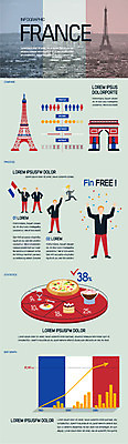 전신 음식 일러스트 그래프 피자 사람 여러명 인포그래픽 프랑스 에펠탑 개선문 국내일러스트 AI파일 유럽 다수 패스트푸드 서양음식 파리 랜드마크 파일형식 벡터
