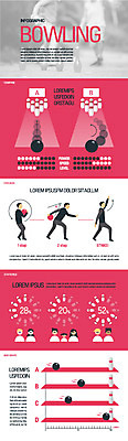 포즈 일러스트 그래프 사람 여러명 인포그래픽 볼링핀 볼링 볼링공 국내일러스트 AI파일 다수 공 구기 볼링용품 파일형식 벡터