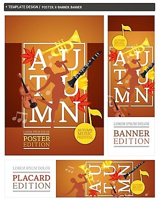 PSD 배너 배너템플릿 가로배너 실루엣 ZIP 포스터 세로배너 음악 단풍 음표 한명 세트 가을 현수막 바이올린 트럼펫 클라리넷 음악축제 템플릿 1 기호 계절 잎 현악기 문화예술 촬영기법 사람 가로 세로 축제 목관악기 금관악기 파일형식