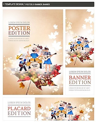 PSD 배너 배너템플릿 여자 남자 가로배너 ZIP 포스터 세로배너 음악 단풍 연주 성인 세명 세트 가을 현수막 기타 색소폰 드럼 트럼펫 음악축제 템플릿 계절 잎 현악기 문화예술 타악기 사람 가로 세로 축제 목관악기 금관악기 파일형식