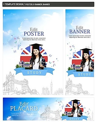 PSD 구름 배너 배너템플릿 여자 교육 가로배너 ZIP 포스터 세로배너 대학생 학사모 졸업 하늘 영국 한명 웃음 상반신 20대 성인 세트 한국인 현수막 어학연수 자연요소 템플릿 모자_잡화 1 학생 유럽 표정 사람 동양인 청년 가로 세로 유학 파일형식