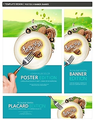 PSD 접시 손 배너 배너템플릿 가로배너 ZIP 포스터 세로배너 음식 포크 나뭇잎 산 세트 축제 버섯 현수막 버섯축제 템플릿 식기 잎 신체부위 가로 세로 파일형식