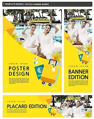 PSD 배너 배너템플릿 여자 가로배너 ZIP 포스터 세로배너 여행 수영장 여러명 20대 성인 여름휴가 바캉스 세트 캐리어 한국인 현수막 종이비행기 여권 템플릿 다수 휴가 사람 동양인 청년 가로 세로 여행가방 종이접기 파일형식 여름_계절