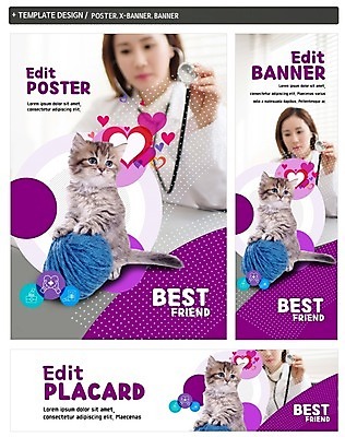 PSD 배너 배너템플릿 여자 가로배너 ZIP 포스터 세로배너 의학 청진기 한명 성인 반려동물 세트 고양이 진료 한국인 현수막 하트 털실 동물병원 수의사 반려 모양 동물 템플릿 1 포유류 의료기기 병원 사람 동양인 가로 세로 의사 실 파일형식