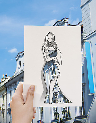 PSD 해외풍경 해외 손 드레스 옷 여자 패션 유럽 종이 포토일러 하늘 한명 들기 풍경 건물 신체부위 체코 이미지편집 편집이미지 1 건축물 나라 모션 사람 파일형식