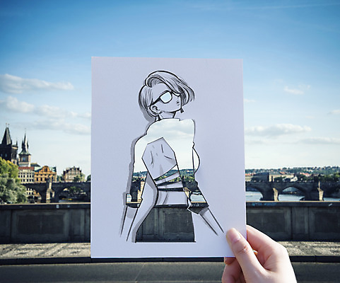 PSD 해외풍경 해외 손 옷 여자 패션 유럽 종이 포토일러 하늘 한명 들기 풍경 건물 뒷모습 신체부위 강 체코 이미지편집 편집이미지 1 건축물 나라 뷰포인트 모션 사람 파일형식