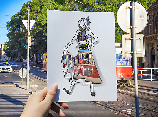 PSD 나무 해외풍경 해외 손 옷 여자 패션 유럽 종이 자동차 포토일러 한명 들기 풍경 건물 신체부위 표지판 전차 체코 이미지편집 식물 편집이미지 1 건축물 나라 육상교통 모션 대중교통 알림판 사람 파일형식