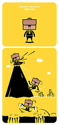 구름 캐릭터 돈 서류가방 일러스트 들기 사람없음 건물 점프 절벽 사물캐릭터 일러캐릭터 AI파일 자연요소 건축물 가방 모션 재산 파일형식 벡터