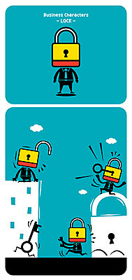 캐릭터 일러스트 열쇠 자물쇠 사람없음 건물 달리기 사물캐릭터 일러캐릭터 AI파일 건축물 모션 파일형식 벡터