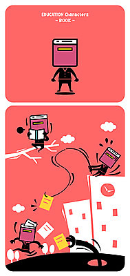 나무 캐릭터 종이 일러스트 낚시 사람없음 건물 책 달리기 사물캐릭터 일러캐릭터 AI파일 식물 건축물 모션 레저 파일형식 벡터