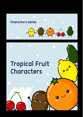 캐릭터 채소 오렌지 과일 일러스트 키위 사람없음 체리 레몬 음식캐릭터 과일캐릭터 아보카도 오렌지캐릭터 일러캐릭터 AI파일 음식 파일형식 벡터