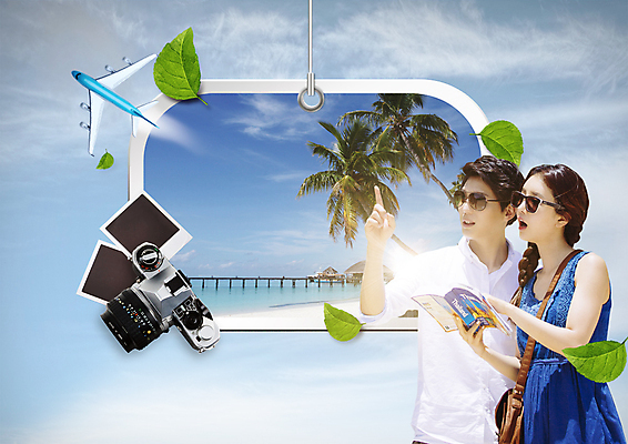 PSD 구름 편집 편집이미지 커플 여자 남자 여행 하늘 나뭇잎 비행기 상반신 20대 성인 해변 두명 선글라스 야자수 카메라 한국인 가리킴 가이드북 폴라로이드사진 가교 성인만 이미지편집 자연요소 나무 건축물 안경 바다 잎 관계 항공교통 대중교통 사람 동양인 손짓 청년 전자제품 폴라로이드 파일형식