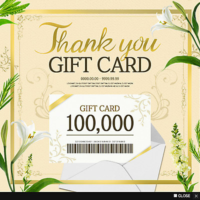 PSD 템플릿 꽃 웹템플릿 나뭇잎 팝업 이벤트팝업 웹팝업 이벤트 사람없음 쿠폰 감사 결제 기프트카드 이미지템플릿 식물 감정 잎 카드 파일형식